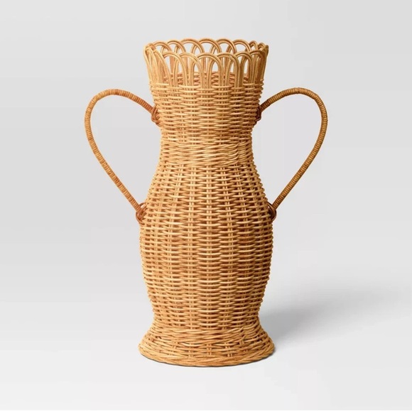 Loop Rim Wicker Vase - Threshold - Picture 2 of 3